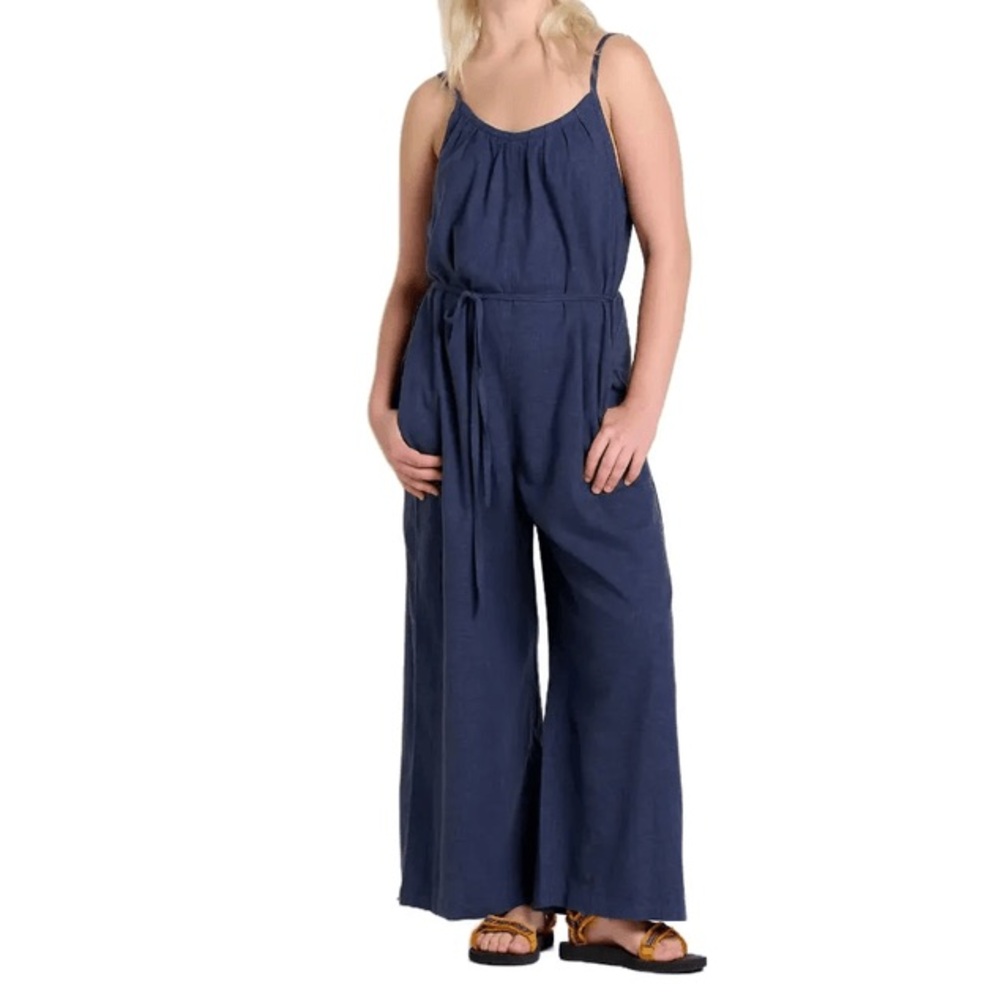 Toad&Co Hemp Jumpsuit - Navy Blue - Size S